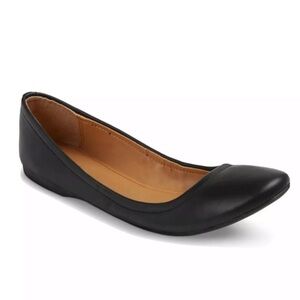 🆕 Mossimo Ona solid black scrunch slip on round toe solid black ballet flats